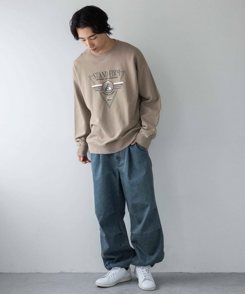 LOWRYS FARM（ローリーズファーム）の「デニムパラシュートパンツ　250520（デニムパンツ・メンズ・ブラック系その他/ブルー/ブラック・MEDIUM/LARGE）」の21枚目の写真