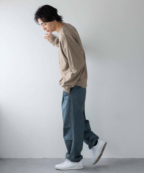 LOWRYS FARM（ローリーズファーム）の「デニムパラシュートパンツ　250520（デニムパンツ・メンズ・ブラック系その他/ブルー/ブラック・MEDIUM/LARGE）」の22枚目の写真