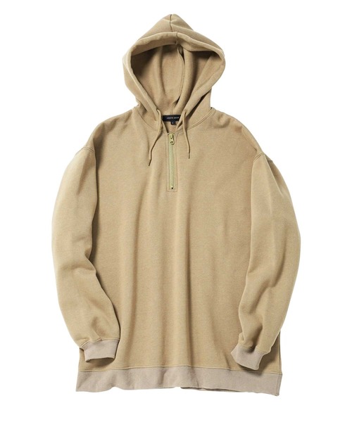 jiggys shop(ジギーズショップ)の「裏起毛ハーフジップパーカーフーディー(パーカー・メンズ・ブラック/ベージュ・X-LARGE/LARGE/MEDIUM)」の11枚目の写真