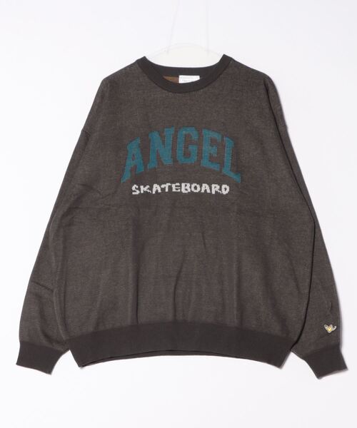 【（What it isNt）ART BY MARKGONZALES / (ワットイットイズント) アートバイマークゴンザレス】シャギーダブルジャガード クルーネックセーター ユニセックス（ニット/セーター）｜（What it isNt）ART BY MARKGONZALES（ワットイットイズント）