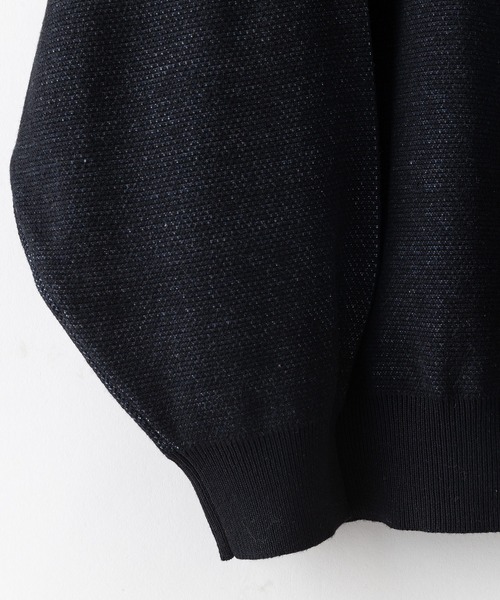 【（What it isNt）ART BY MARKGONZALES / (ワットイットイズント) アートバイマークゴンザレス】シャギーダブルジャガード クルーネックセーター ユニセックス（ニット/セーター）｜（What it isNt）ART BY MARKGONZALES（ワットイットイズント）