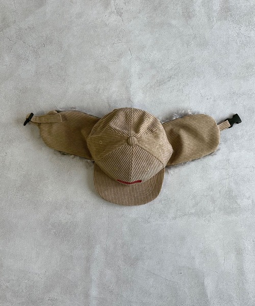 BOKU HA TANOSII（ボク　ハ　タノシイ）の「【BOKU HA TANOSII】KIDSフライトキャップ（キャップ・キッズ・ブラウン/キナリ・54）」の5枚目の写真