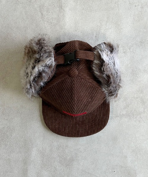 BOKU HA TANOSII（ボク　ハ　タノシイ）の「【BOKU HA TANOSII】KIDSフライトキャップ（キャップ・キッズ・ブラウン/キナリ・54）」の7枚目の写真