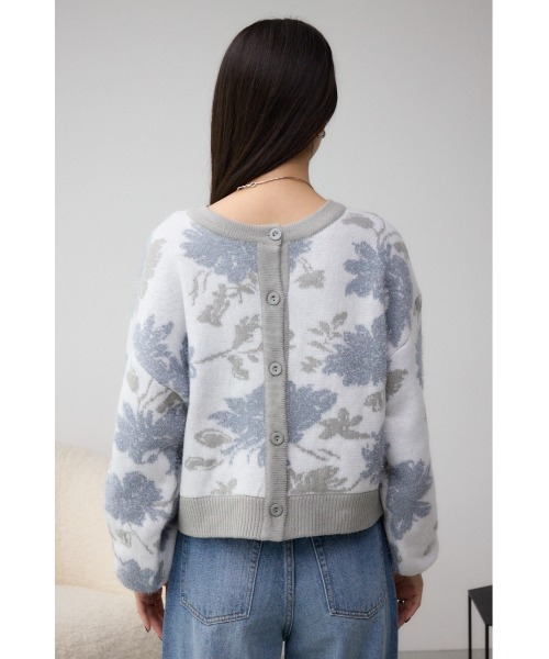 セール】2WAY花柄ジャガードカーディガン（カーディガン/ボレロ