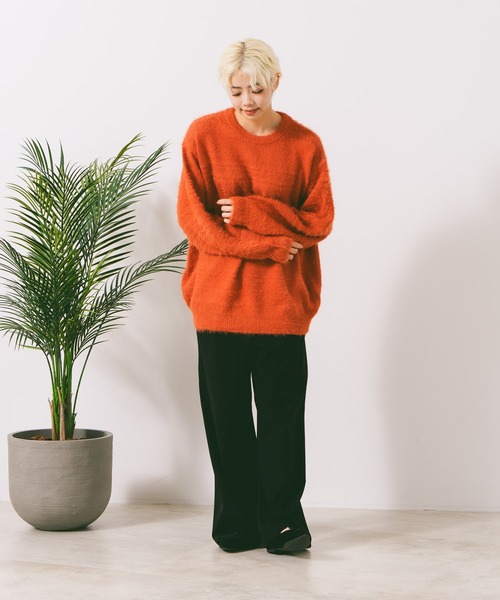 ROUGH TRADE(ラフトレード)の「【ROUGH TRADE/ラフトレード】シャギークルーニット(ニット/セーター・メンズ・ブラック系その他/オレンジ系その他/グレー系その他・LARGE/X-LARGE/MEDIUM)」の17枚目の写真