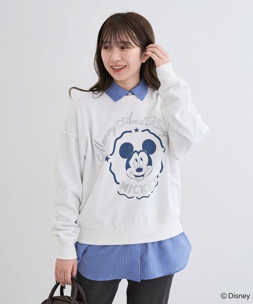 セール】ミッキー&フレンズ/刺繍裏毛プルオーバーⅡ（スウェット