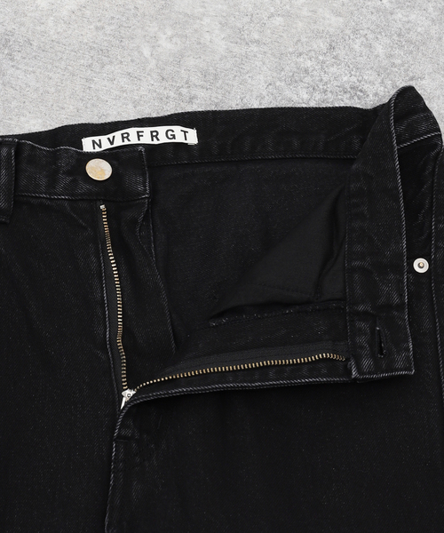 NVRFRGT / ネヴァーフォーゲット】3D TWISTED JEANS F.BLK（デニム