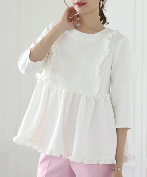 フリルペプラムトップス（シャツ/ブラウス）｜MERAKI（メラキ