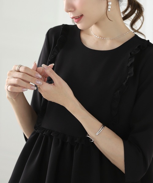 フリルペプラムトップス（シャツ/ブラウス）｜MERAKI（メラキ