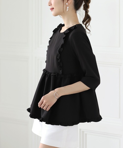 フリルペプラムトップス（シャツ/ブラウス）｜MERAKI（メラキ