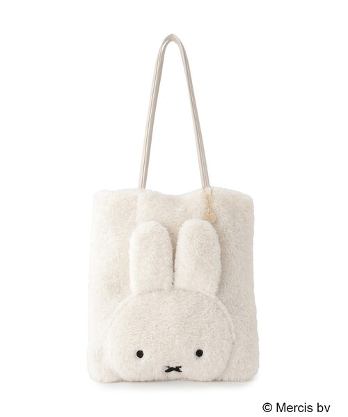 OPAQUE.CLIP（オペークドットクリップ）の「◆【コラボ】Dick Bruna × OPAQUE.CLIP A4サイズトートバッグ ミッフィー（トートバッグ・レディース・ブラック/チャコールグレー/オフホワイト・00）」の4枚目の写真