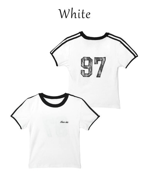 Lunangelina(ルナアンヘリナ)の「Lace Uniform Tee(Tシャツ/カットソー・レディース・ホワイト・フリー)」の6枚目の写真