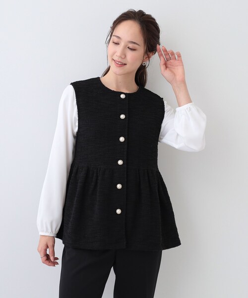 ツイードペプラムベスト｜TWEED PEPLUM VESTの通販｜regleam