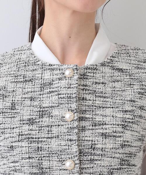 DRESKIP（ドレスキップ）の「カットツイードペプラムジレ（ベスト・レディース・ブラック系3/ブラック/ホワイト系6・01/04/03/02）」の19枚目の写真
