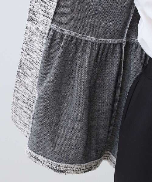 DRESKIP（ドレスキップ）の「カットツイードペプラムジレ（ベスト・レディース・ブラック系3/ブラック/ホワイト系6・01/04/03/02）」の22枚目の写真