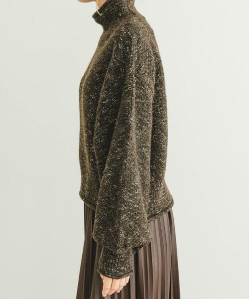 ITEMS URBANRESEARCH(アイテムズ アーバンリサーチ)の「ネップハイネックニットプルオーバー(ニット/セーター・レディース・ライトグレー/ブラウン/オレンジ/ブルー・FREE)」の22枚目の写真