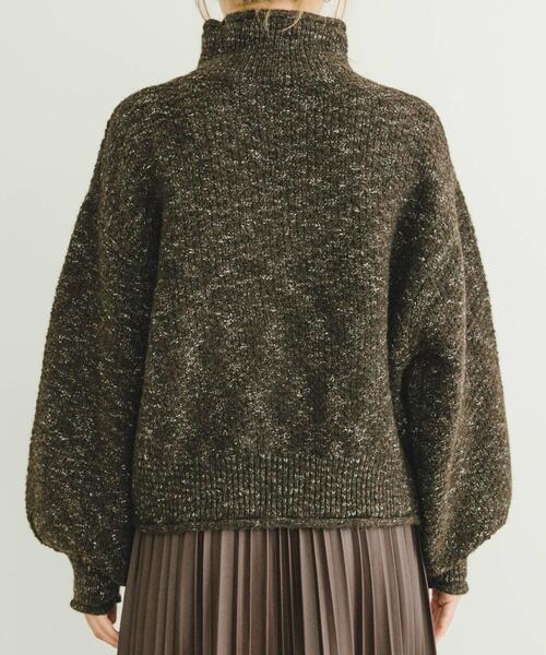 ITEMS URBANRESEARCH(アイテムズ アーバンリサーチ)の「ネップハイネックニットプルオーバー(ニット/セーター・レディース・ライトグレー/ブラウン/オレンジ/ブルー・FREE)」の21枚目の写真