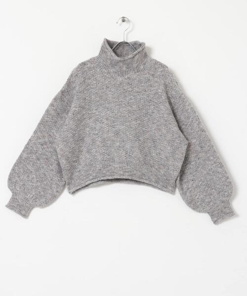 ITEMS URBANRESEARCH(アイテムズ アーバンリサーチ)の「ネップハイネックニットプルオーバー(ニット/セーター・レディース・ライトグレー/ブラウン/オレンジ/ブルー・FREE)」の11枚目の写真