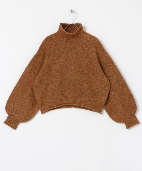ITEMS URBANRESEARCH(アイテムズ アーバンリサーチ)の「ネップハイネックニットプルオーバー(ニット/セーター・レディース・ライトグレー/ブラウン/オレンジ/ブルー・FREE)」の5枚目の写真