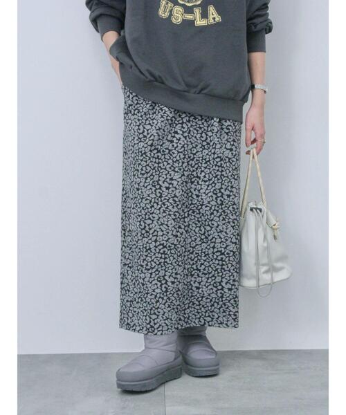 Samansa Mos2 blue（サマンサモスモスブルー）の「レオパードナロースカート（スカート・レディース・ブラウン/ブラック・F）」の6枚目の写真