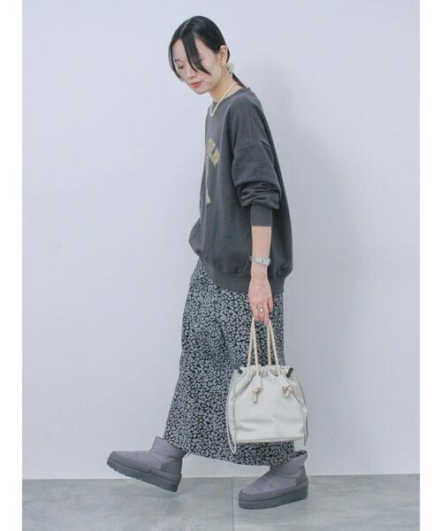 Samansa Mos2 blue（サマンサモスモスブルー）の「レオパードナロースカート（スカート・レディース・ブラウン/ブラック・F）」の8枚目の写真