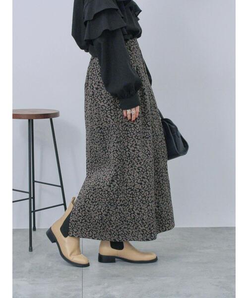 Samansa Mos2 blue（サマンサモスモスブルー）の「レオパードナロースカート（スカート・レディース・ブラウン/ブラック・F）」の11枚目の写真