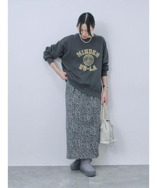 Samansa Mos2 blue（サマンサモスモスブルー）の「レオパードナロースカート（スカート・レディース・ブラウン/ブラック・F）」の16枚目の写真