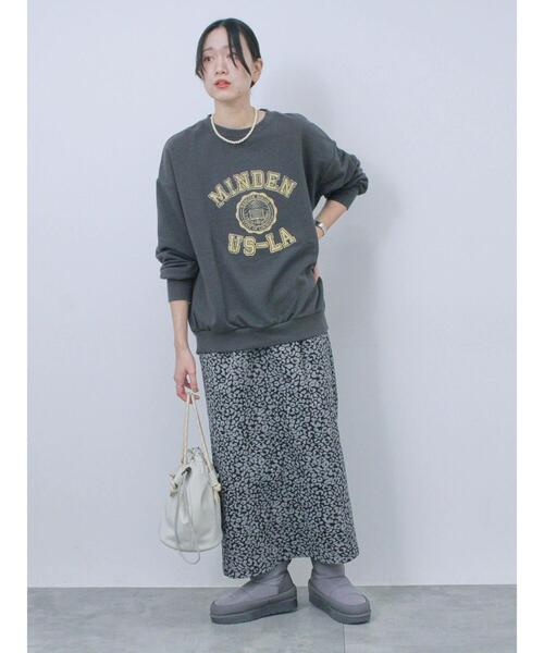 Samansa Mos2 blue（サマンサモスモスブルー）の「レオパードナロースカート（スカート・レディース・ブラウン/ブラック・F）」の17枚目の写真