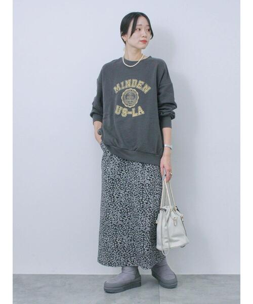 Samansa Mos2 blue（サマンサモスモスブルー）の「レオパードナロースカート（スカート・レディース・ブラウン/ブラック・F）」の19枚目の写真