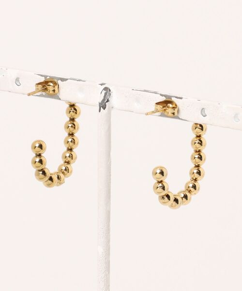 mysty woman(ミスティウーマン)の「【ステンレス】メタルボールピアス 322947(ピアス(両耳用)・レディース・シルバー/ゴールド・FREE)」の3枚目の写真