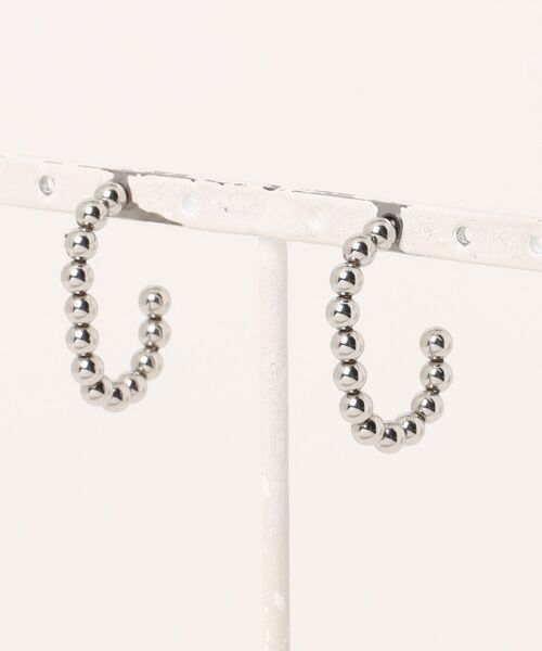 mysty woman(ミスティウーマン)の「【ステンレス】メタルボールピアス 322947(ピアス(両耳用)・レディース・シルバー/ゴールド・FREE)」の10枚目の写真