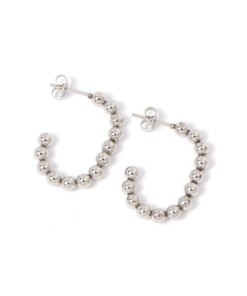 mysty woman(ミスティウーマン)の「【ステンレス】メタルボールピアス 322947(ピアス(両耳用)・レディース・シルバー/ゴールド・FREE)」の4枚目の写真