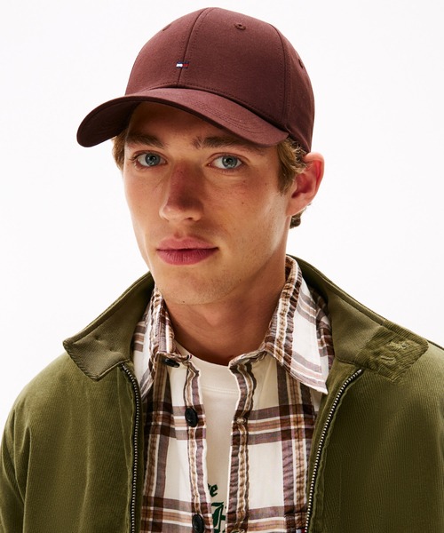 TOMMY HILFIGER（トミーヒルフィガー）の「フラッグコットン6パネルキャップ（キャップ・メンズ・ブルー/レッド系その他2/ベージュ/ブラウン・FREE）」の5枚目の写真