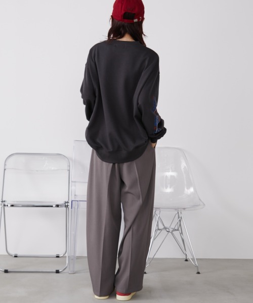 Auntie Rosa Holiday(アンティローザホリデー)の「スポンサーロゴレーシングスウェット(Tシャツ/カットソー・レディース・チャコールグレー/ナチュラル・FREE)」の11枚目の写真