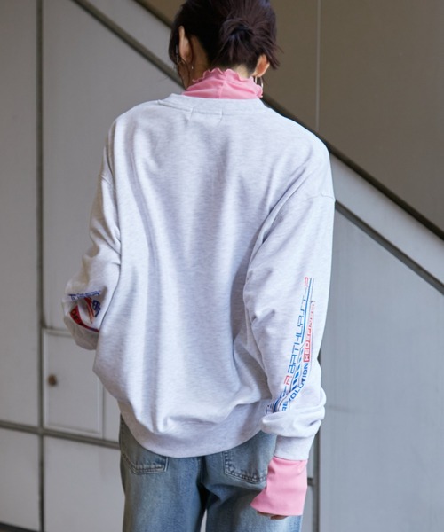 Auntie Rosa Holiday(アンティローザホリデー)の「スポンサーロゴレーシングスウェット(Tシャツ/カットソー・レディース・チャコールグレー/ナチュラル・FREE)」の16枚目の写真