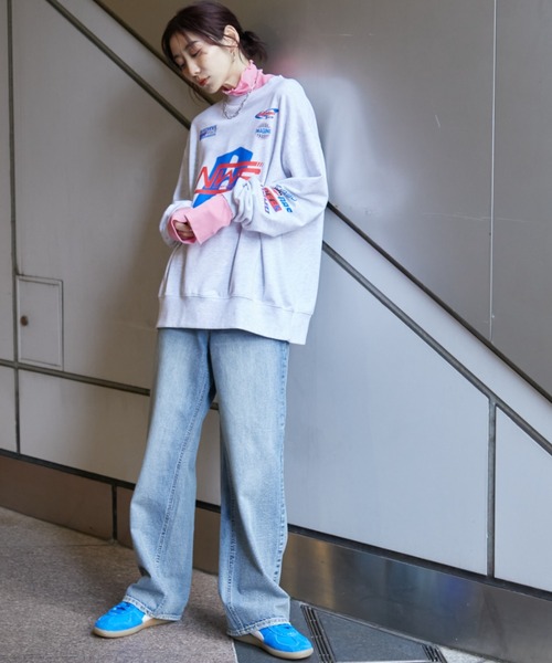 Auntie Rosa Holiday(アンティローザホリデー)の「スポンサーロゴレーシングスウェット(Tシャツ/カットソー・レディース・チャコールグレー/ナチュラル・FREE)」の17枚目の写真