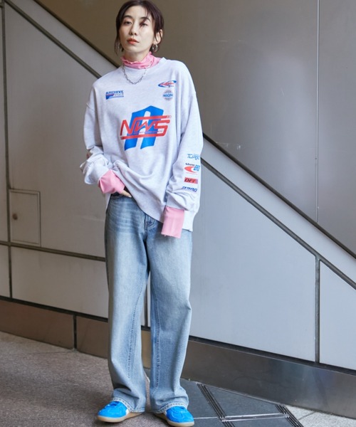 Auntie Rosa Holiday(アンティローザホリデー)の「スポンサーロゴレーシングスウェット(Tシャツ/カットソー・レディース・チャコールグレー/ナチュラル・FREE)」の18枚目の写真