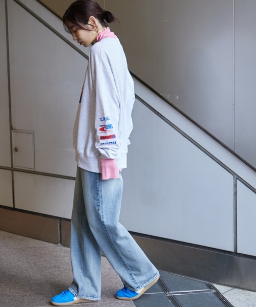 Auntie Rosa Holiday(アンティローザホリデー)の「スポンサーロゴレーシングスウェット(Tシャツ/カットソー・レディース・チャコールグレー/ナチュラル・FREE)」の19枚目の写真