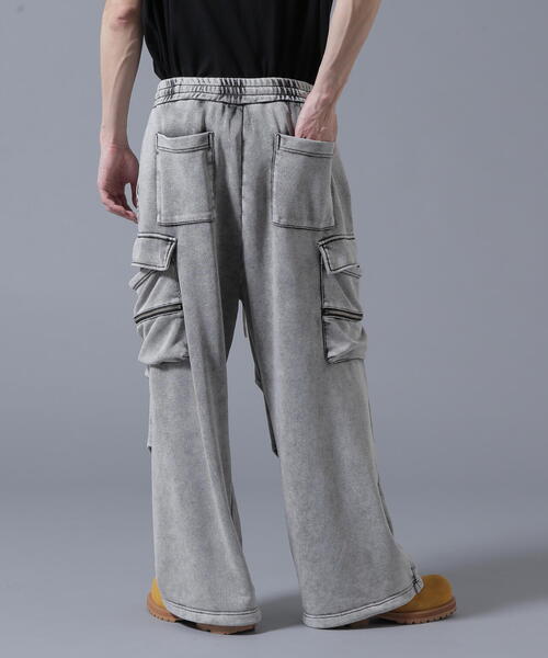 DANKE SCHON（ダンケシェーン）の「【WEB&DEPOT限定】DankeSchon/ダンケシェーン/SWEAT W-POCKET CARGO PANTS（スウェットパンツ・メンズ・グレー/ブラック・S/M/L/XL）」の11枚目の写真