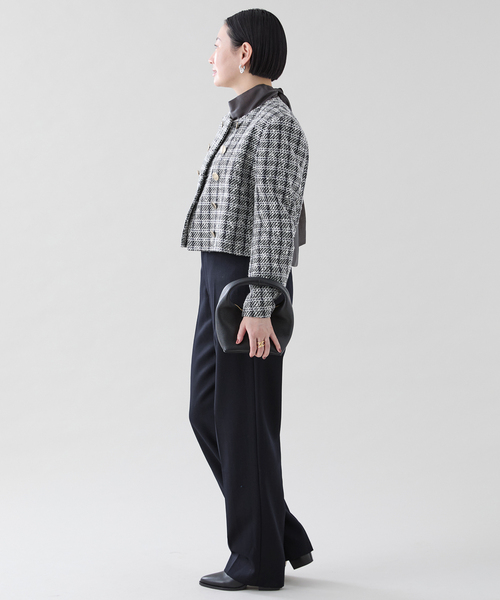 CINOH （チノ）Black Formal Tweed ジャケット BKJK-007（ノーカラージャケット）｜CINOH（チノ）