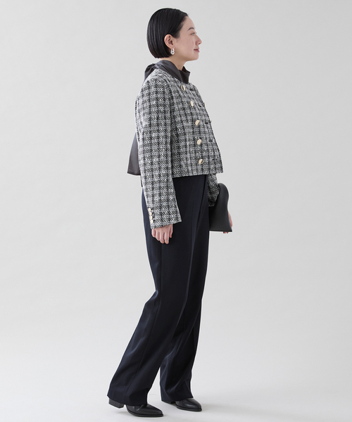 CINOH （チノ）Black Formal Tweed ジャケット BKJK-007（ノーカラージャケット）｜CINOH（チノ）