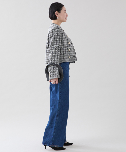 CINOH （チノ）Black Formal Tweed ジャケット BKJK-007（ノーカラージャケット）｜CINOH（チノ）