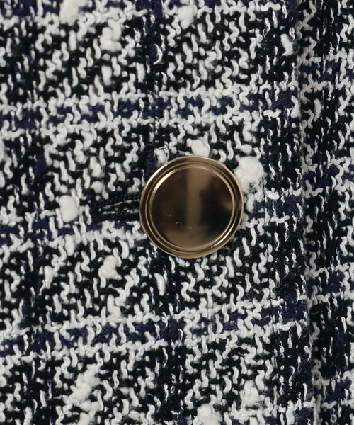 CINOH （チノ）Black Formal Tweed ジャケット BKJK-007（ノーカラージャケット）｜CINOH（チノ）