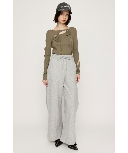 SLY CUT OUT RIBBON トップス SLY | CUT OUT RIBBON トップス (Tシャツ・カットソー(長袖