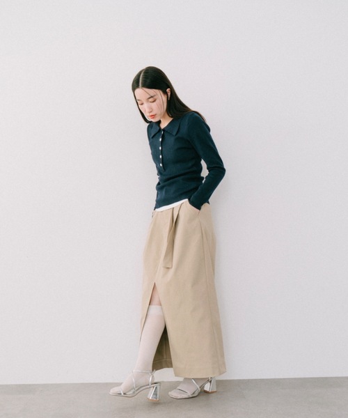 DRWCYS(ドロシーズ)の「フロントボタンレイヤードニット(ニット/セーター・レディース・ネイビー/グレー・FREE)」の18枚目の写真