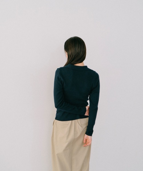 DRWCYS(ドロシーズ)の「フロントボタンレイヤードニット(ニット/セーター・レディース・ネイビー/グレー・FREE)」の22枚目の写真