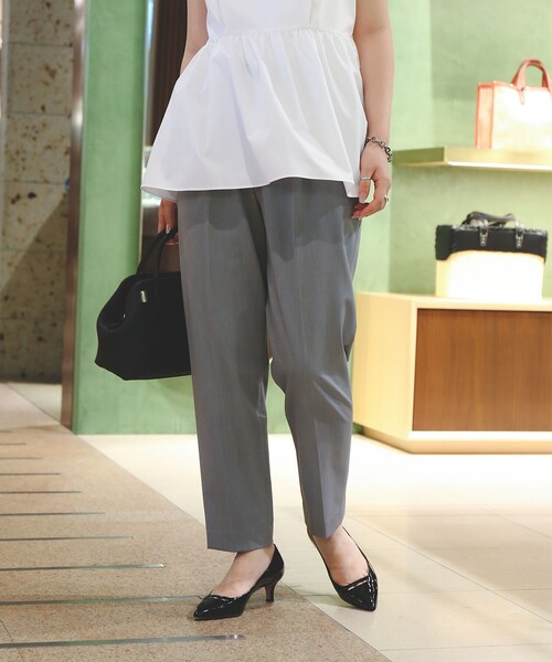 Demi-Luxe BEAMS(デミルクス ビームス)の「2WAYストレッチ タックパンツ(その他パンツ・レディース・ピンク/グレー・36/38)」の15枚目の写真