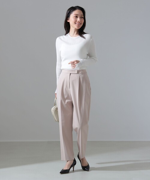 Demi-Luxe BEAMS(デミルクス ビームス)の「2WAYストレッチ タックパンツ(その他パンツ・レディース・ピンク/グレー・36/38)」の19枚目の写真