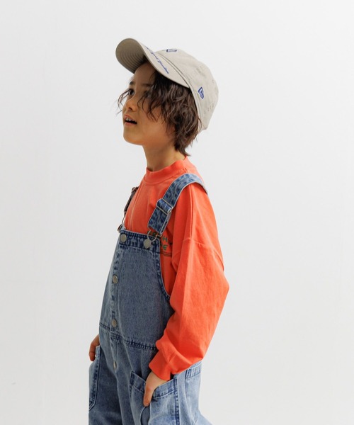 BAYFLOW（ベイフロー）の「[肩紐調節可能★]デニムサロペット(KIDS)（サロペット/オーバーオール・キッズ・インディゴブルー・150cm/130cm/110cm）」の14枚目の写真