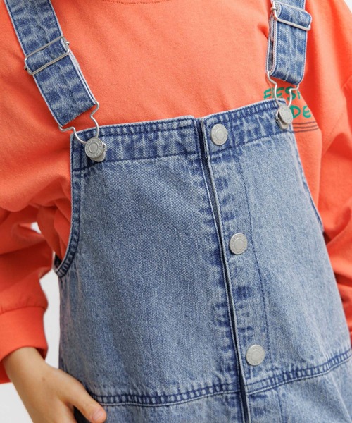 BAYFLOW（ベイフロー）の「[肩紐調節可能★]デニムサロペット(KIDS)（サロペット/オーバーオール・キッズ・インディゴブルー・150cm/130cm/110cm）」の15枚目の写真